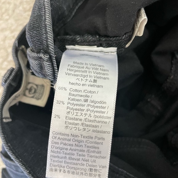 MADEWELL 10” high rise black skinny jean - Picture 5 of 9